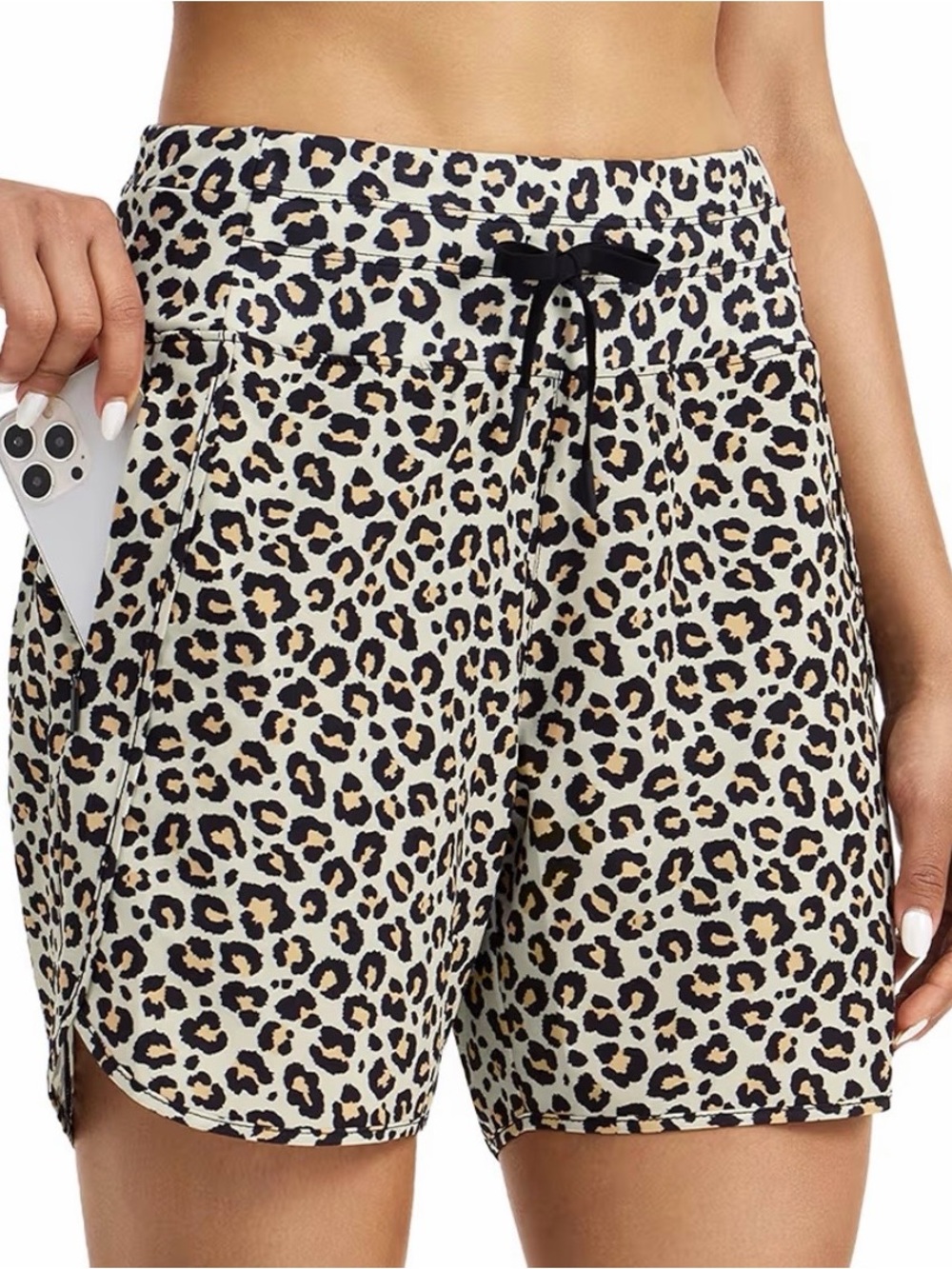 Cheetah Print Athletic Shorts Sz L